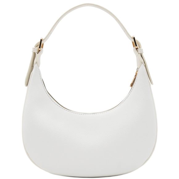 Elegant Crescent Shoulder Bag Underarm Purse White <3 - Picture 5 of 7